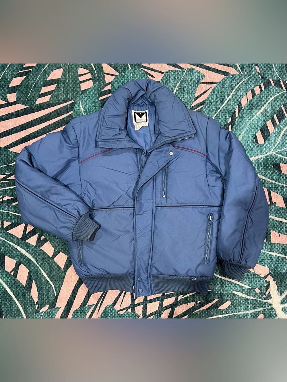 Vintage Obermeyer Banff Zippered Mock Neck Winter Coat Jacket